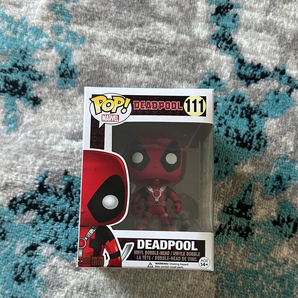 Marvel Pop! Deadpool Red and Black Bobble-Head